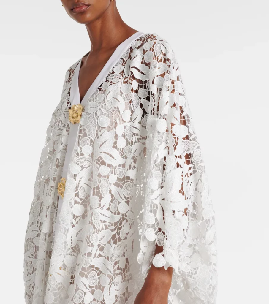 Lace Guipure Midi Dress Full Size Image 2