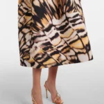 Printed Faille Cocktail Dress Thumbnail 2
