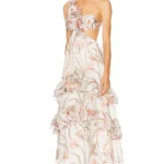 Botanic Retro Flower Applique Beach Dress Thumbnail 2