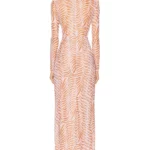 Botanic Retro Tulle Maxi Dress Thumbnail 3