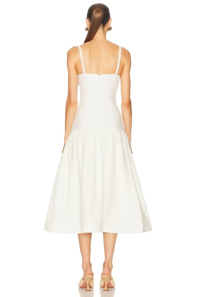 Tropic Linen Midi Dress Full Size Image 4