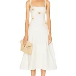 Tropic Linen Midi Dress Thumbnail 1