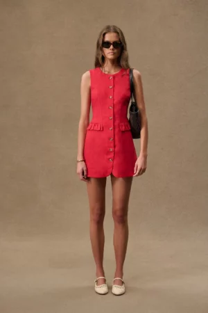POSSE Matilda Button Down Mini Dress