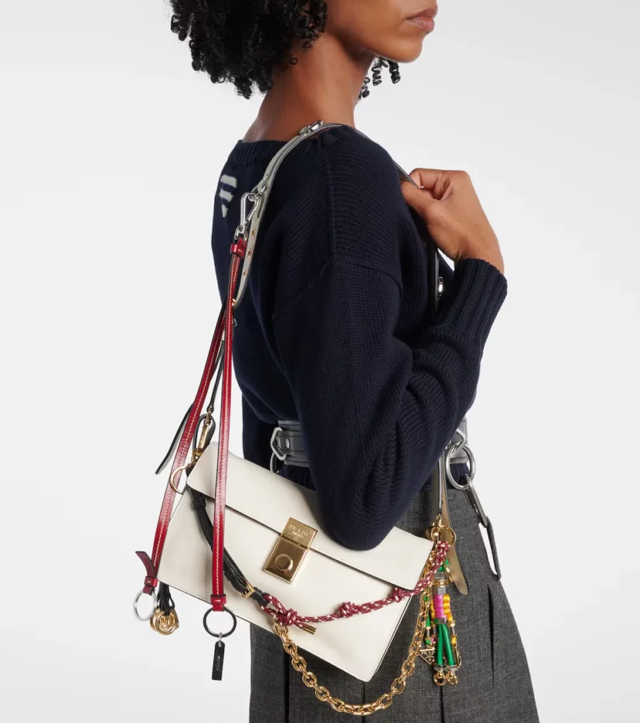 Soft Sound Small Leather Shoulder Bag Full Size Image 2