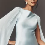Julia Boat-Neck Open-Back Satin Maxi Dress Thumbnail 3