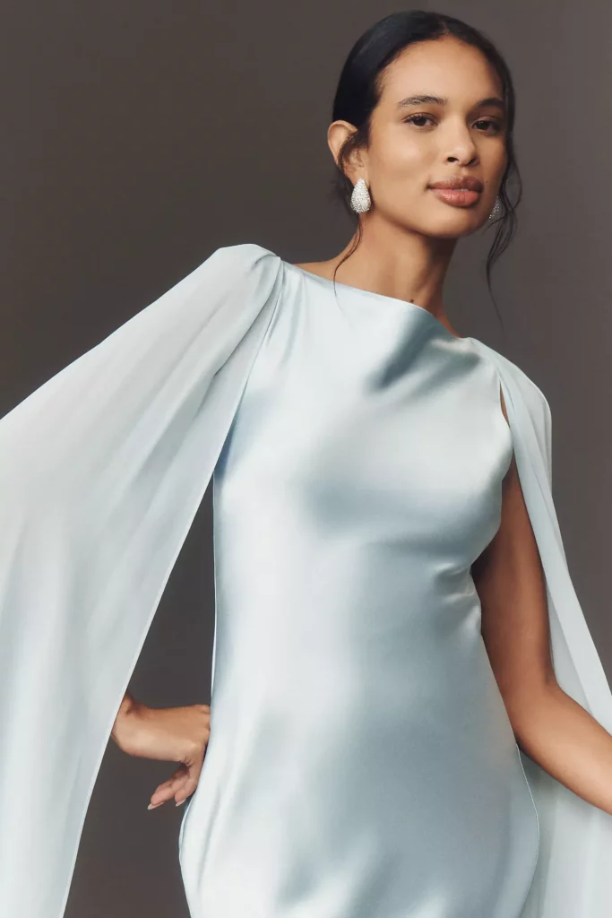 Julia Boat-Neck Open-Back Satin Maxi Dress Full Size Image 3