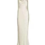 Cowl-neck Lace-back Gown Thumbnail 4