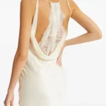 Cowl-neck Lace-back Gown Thumbnail 5