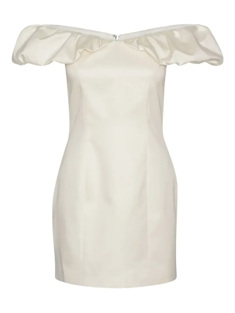 Off-shoulder Ruched Minidress Full Size Image 6