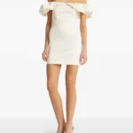 Off-shoulder Ruched Minidress Thumbnail 1