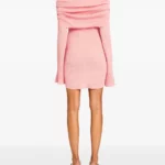 Xen Off-shoulder Ribbed Knit Mini Dress Thumbnail 2
