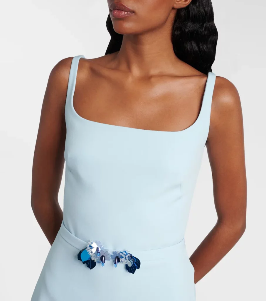 Kristena Draped Embellished Gown Full Size Image 5