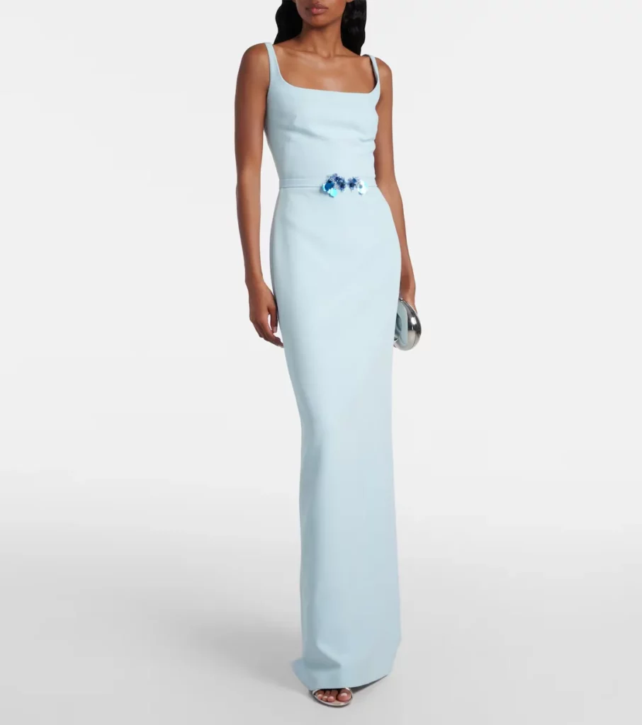 Kristena Draped Embellished Gown Full Size Image 1