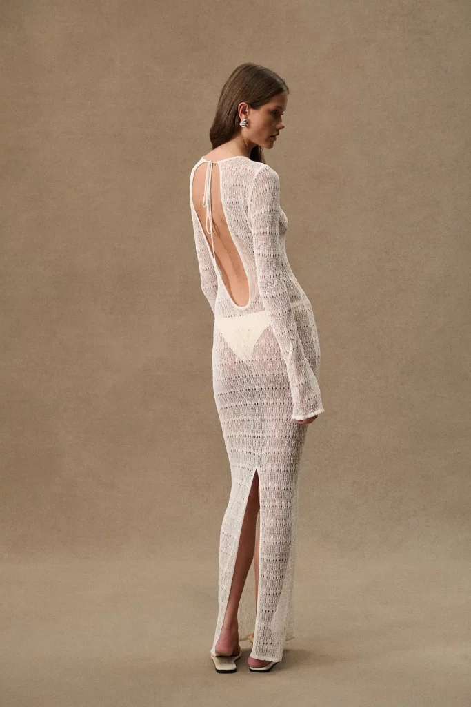 Keyhole Crochet Dress Full Size Image 3