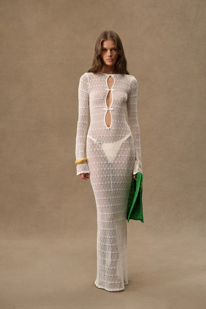 Keyhole Crochet Dress Full Size Image 1