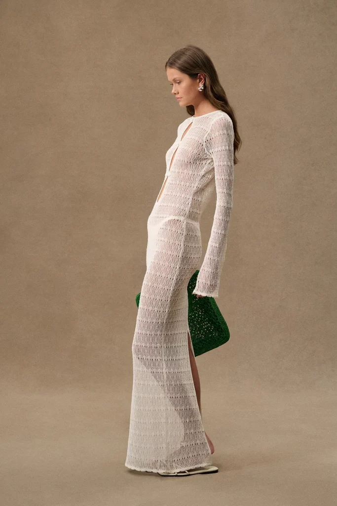Keyhole Crochet Dress Full Size Image 2