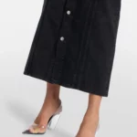 Lace-trimmed Denim Maxi Dress Thumbnail 2