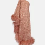 Ubud Feather-trimmed Sequined Gown Thumbnail 3