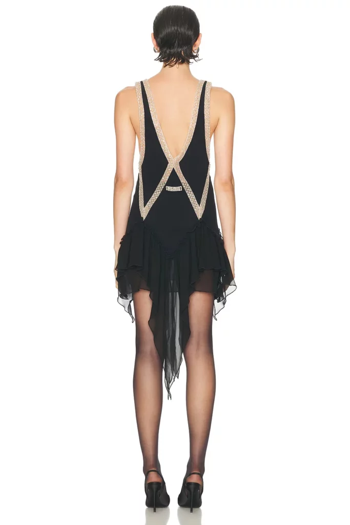 Embroidered Mini Dress Full Size Image 2