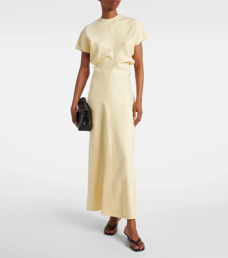 Draped Maxi Dress Full Size Image 1