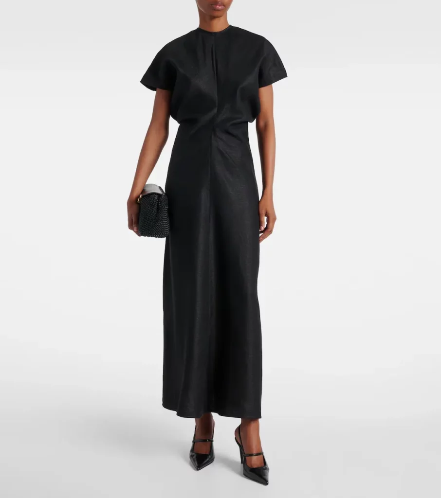 Gathered Maxi Dress Full Size Image 1