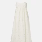 Marina Floral Cotton Organdy Midi Dress Thumbnail 2