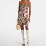 Bow-detail Silk Minidress Thumbnail 1