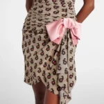 Bow-detail Silk Minidress Thumbnail 3