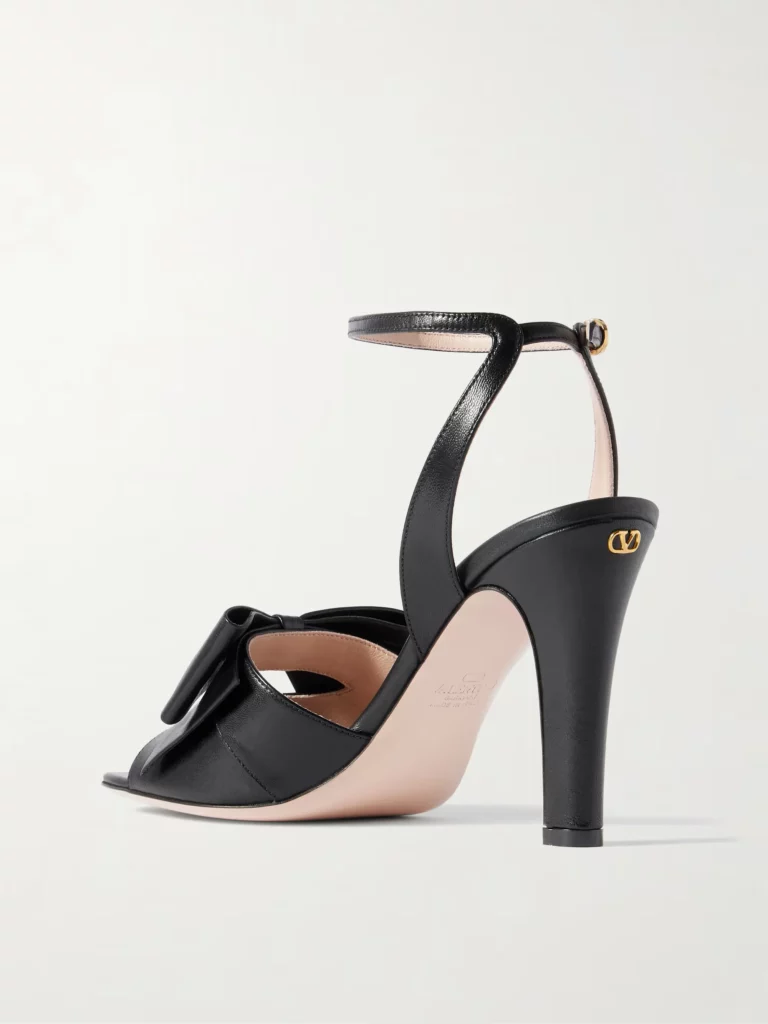 Bowow 95 Bow-detailed Leather Sandals Full Size Image 3