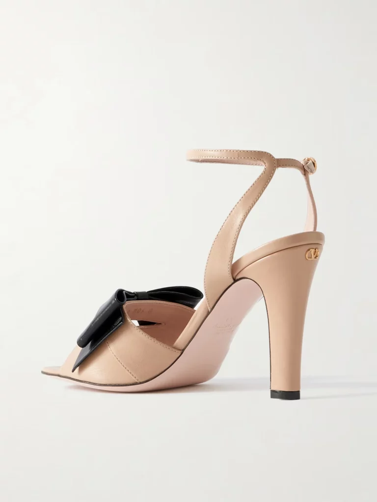 Bowow 95 Bow-detailed Leather Sandals Full Size Image 2