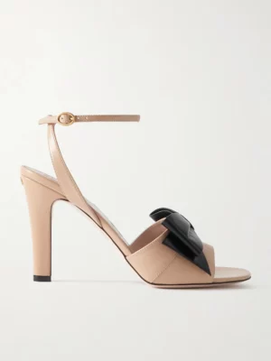 VALENTINO GARAVANI Bowow 95 Bow-detailed Leather Sandals
