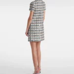Embellished Checked Tweed Minidress Thumbnail 2