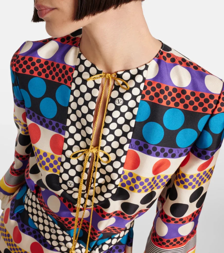 Escape Polka-dot Silk Minidress Full Size Image 4