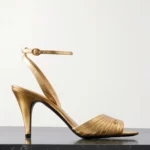 Ladycrush 85 Embellished Metallic Leather Sandals Thumbnail 1