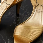 Ladycrush 85 Embellished Metallic Leather Sandals Thumbnail 4
