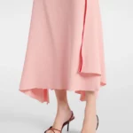 Draped Gathered Midi Dress Thumbnail 5