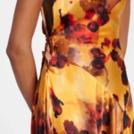 Gathered Lace-trimmed Silk Satin Gown Thumbnail 6