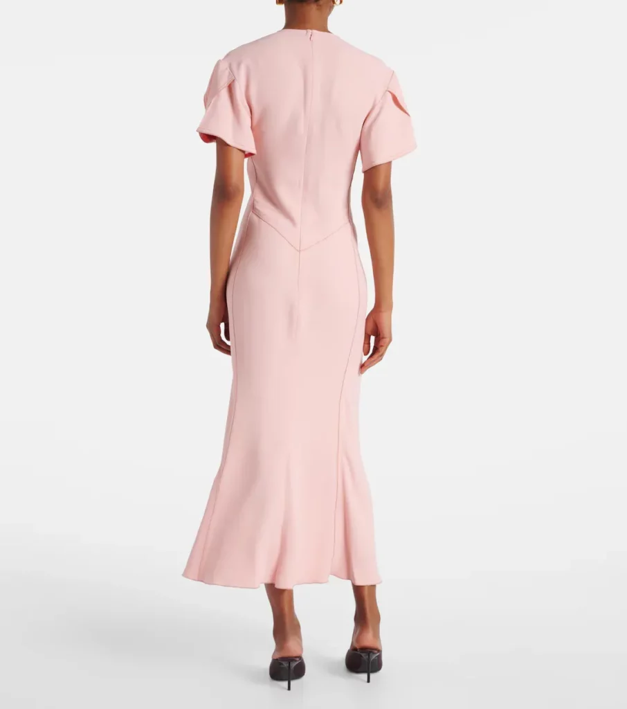 Gathered Midi Dress Full Size Image 5