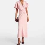 Gathered Midi Dress Thumbnail 1