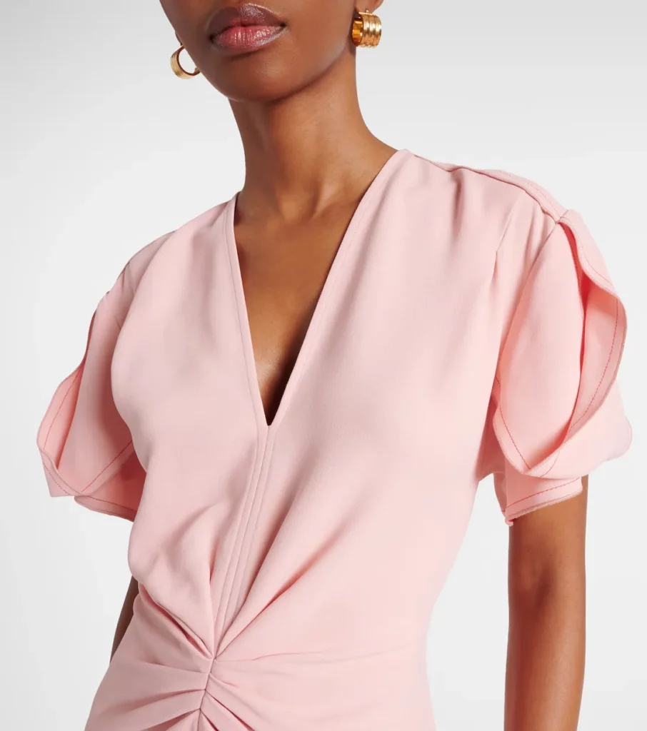 Gathered Midi Dress Full Size Image 3