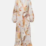 Ascension Floral Ruffled Cotton Midi Dress Thumbnail 2