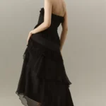 Harrison Silk Strapless Maxi Dress Thumbnail 2