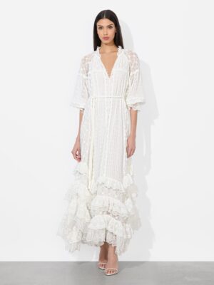 ALICE + OLIVIA Alycen Eyelet Maxi Dress