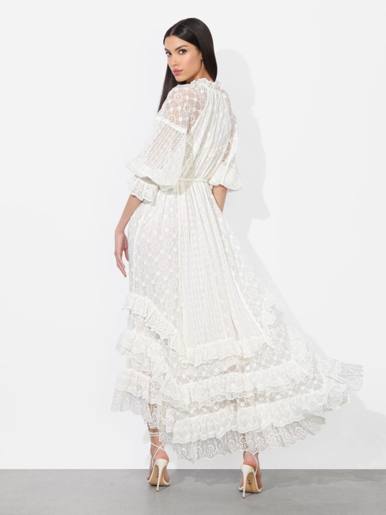 Alycen Eyelet Maxi Dress Full Size Image 2