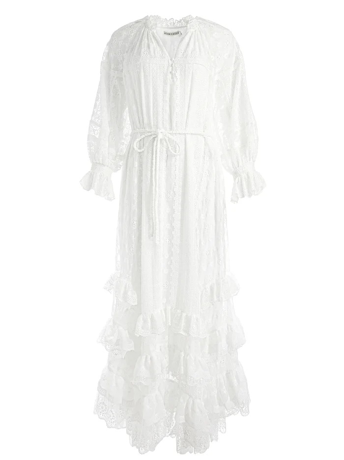 Alycen Eyelet Maxi Dress Full Size Image 5