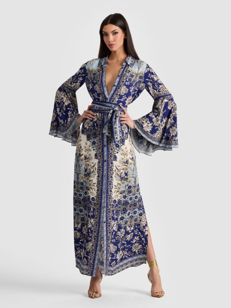 Chassidy Bell Sleeve Dress Full Size Image 2