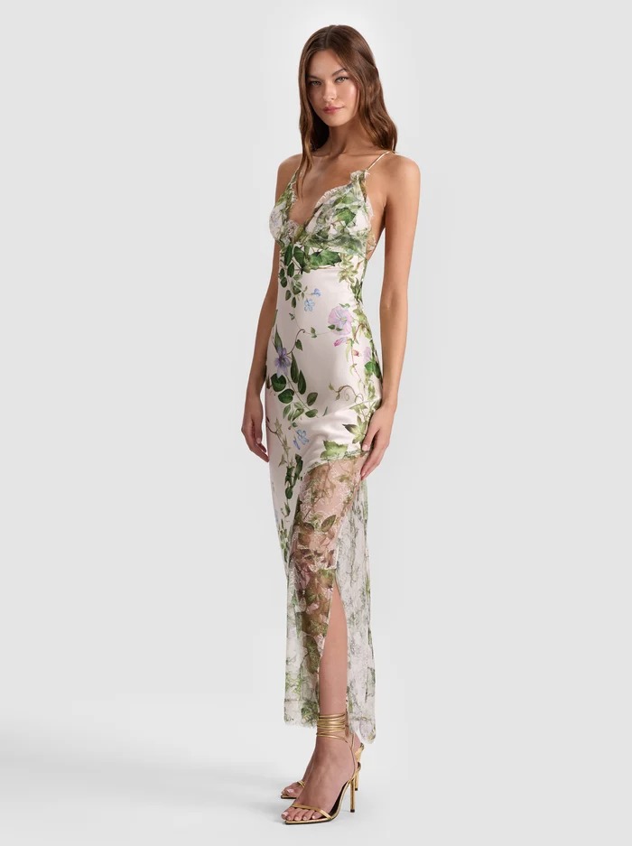 Claudia Open Back Maxi Dress Full Size Image 4