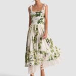 Haven Flared Midi Dress Thumbnail 1