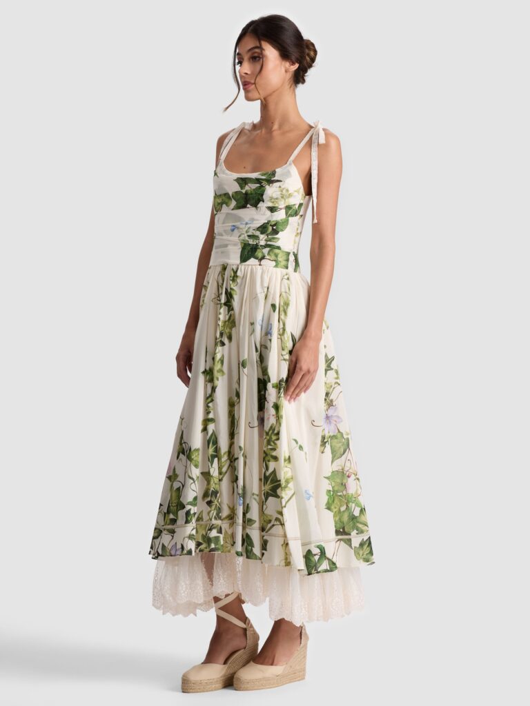 Haven Flared Midi Dress Full Size Image 3