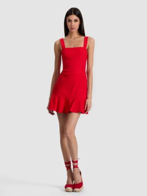 ALICE + OLIVIA Kaidra Drop Waist Mini Dress